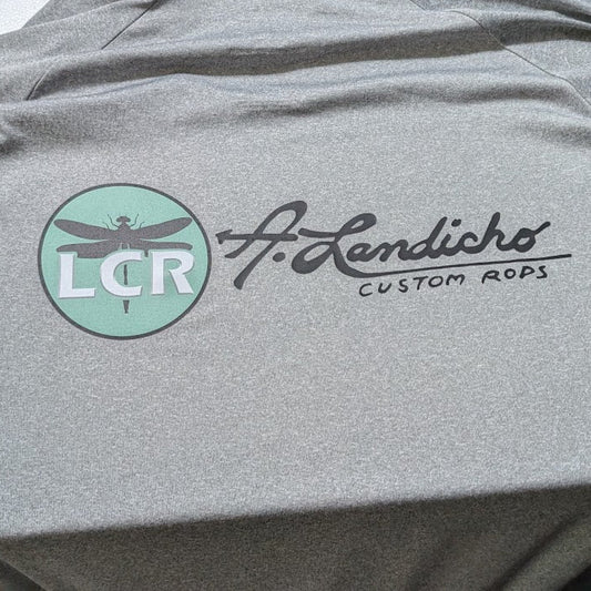 LCR Logo Hooded Sun Shirt - Grey